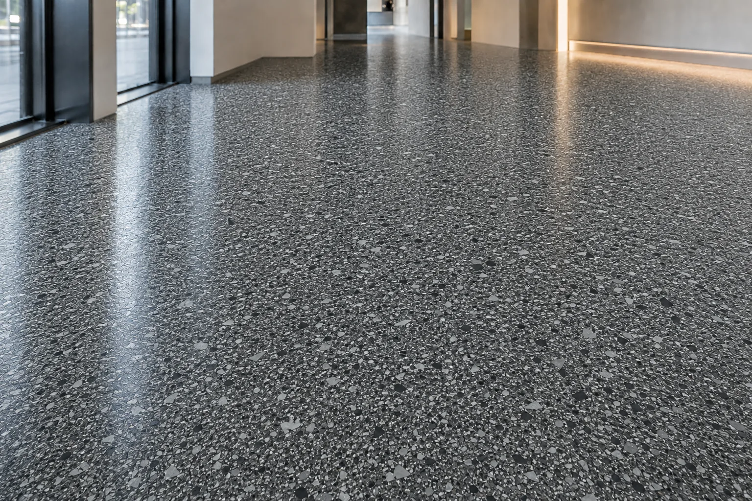 Illustrative Hyper Flake natural stone-look finish